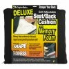 Master Caster® The ComfortMakers Deluxe Seat/Back Cushion, Memory Foam, 17 X 2.75 X 17.5, Black