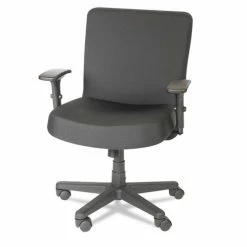 Alera® Alera XL Series Big/Tall Mid-Back Task Chair, Supports Up To 500 Lb, 17.5" To 21" Seat Height, Black