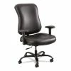 Safco® Optimus High Back Big And Tall Chair, Vinyl, Supports Up To 400 Lb, 19" To 22" Seat Height, Black