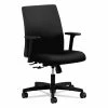 HON® Ignition Series Fabric Low-Back Task Chair, Supports Up To 300 Lb, 17" To 21.5" Seat Height, Black