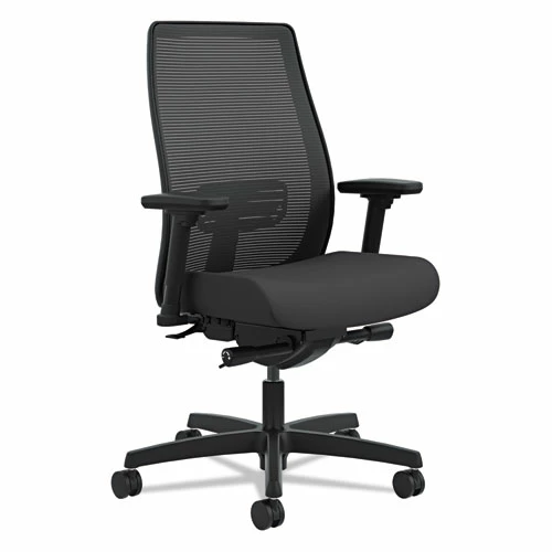 HON® Endorse Mesh Mid-Back Work Chair, Supports Up To 300 Lb, 17.5" To 21.75" Seat Height, Black