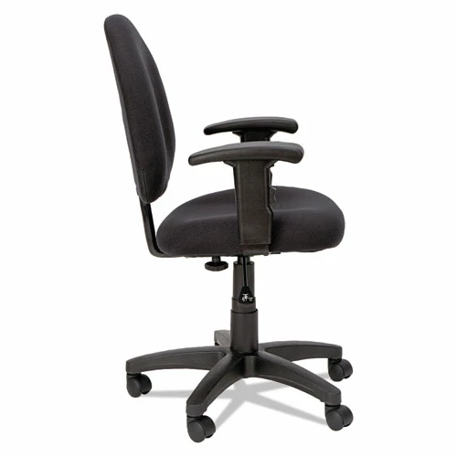 Alera® Alera Essentia Series Swivel Task Chair With Adjustable Arms, Supports Up To 275 Lb, 17.71" To 22.44" Seat Height, Black - Image 3