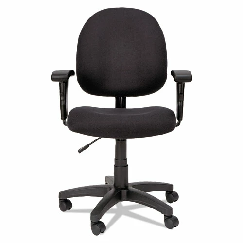 Alera® Alera Essentia Series Swivel Task Chair With Adjustable Arms, Supports Up To 275 Lb, 17.71" To 22.44" Seat Height, Black - Image 7