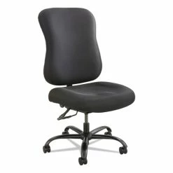 Safco® Optimus High Back Big And Tall Chair, Fabric, Supports Up To 400 Lb, 19" To 22" Seat Height, Black