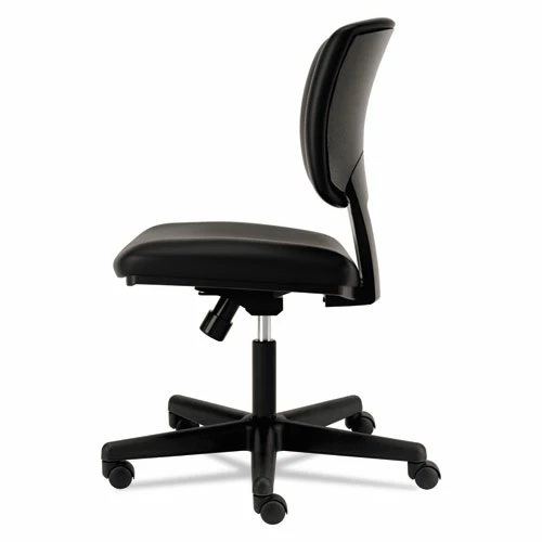 HON® Volt Series Leather Task Chair, Supports Up To 250 Lb, 18" To 22.25" Seat Height, Black - Image 2