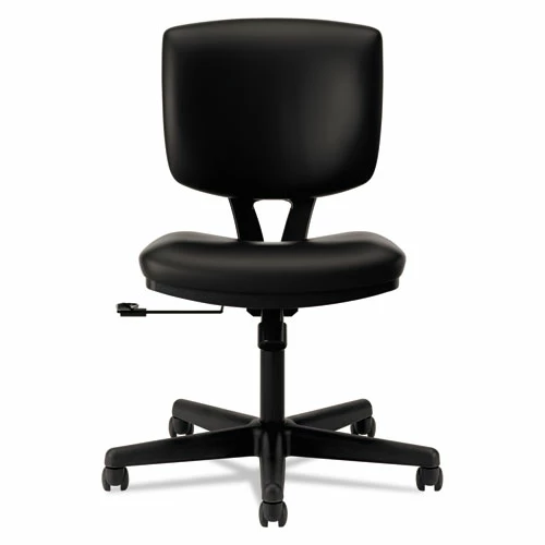 HON® Volt Series Leather Task Chair, Supports Up To 250 Lb, 18" To 22.25" Seat Height, Black - Image 3