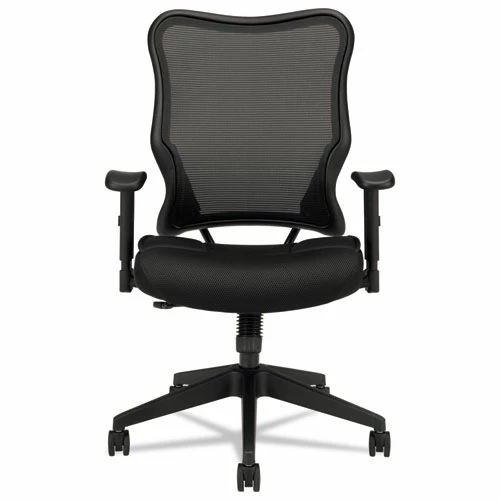 HON® VL702 Mesh High-Back Task Chair, Supports Up To 250 Lb, 18.5" To 23.5" Seat Height, Black - Image 2