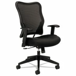 HON® VL702 Mesh High-Back Task Chair, Supports Up To 250 Lb, 18.5" To 23.5" Seat Height, Black