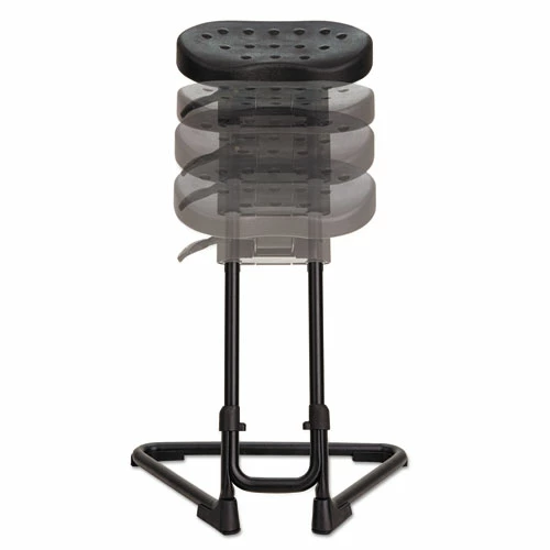 Alera® Alera SS Series Sit/Stand Adjustable Stool, Supports Up To 300 Lb, Black - Image 8