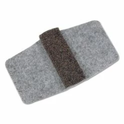 Master Caster® Wrap Around Felt Floor Savers, Rectangular, 7.25 X 1 X 8, Gray/Black, 16/Pack