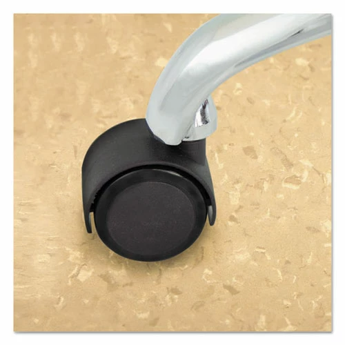 Master Caster® Duet Dual Wheels, Grip Ring Type C Stem, 2" Soft Polyurethane Wheel, Matte Black, 5/Set - Image 6