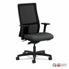 HON® Ignition Series Mesh Mid-Back Work Chair, Supports Up To 300 Lb, 17.5" To 22" Seat Height, Iron Ore Seat, Black Back/Base