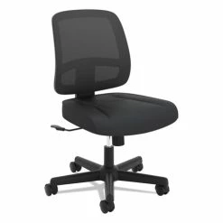 HON® ValuTask Mesh Back Task Chair, Supports Up To 250 Lb, 15" To 19" Seat Height, Black