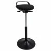 Alera® Perch Sit Stool, Supports Up To 250 Lb, Black