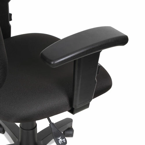 Alera® Alera Essentia Series Swivel Task Chair With Adjustable Arms, Supports Up To 275 Lb, 17.71" To 22.44" Seat Height, Black - Image 4