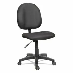 Alera® Alera Essentia Series Swivel Task Chair, Supports Up To 275 Lb, 17.71" To 22.44" Seat Height, Black