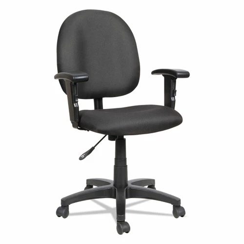 Alera® Alera Essentia Series Swivel Task Chair With Adjustable Arms, Supports Up To 275 Lb, 17.71" To 22.44" Seat Height, Black - Image 2