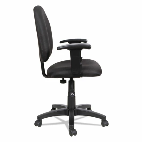 Alera® Alera Essentia Series Swivel Task Chair With Adjustable Arms, Supports Up To 275 Lb, 17.71" To 22.44" Seat Height, Black - Image 10