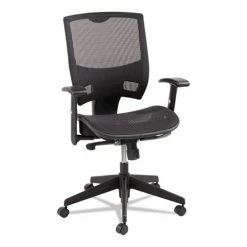 Alera® Alera Epoch Series Suspension Mesh Multifunction Chair, Supports Up To 275 Lb, 16.25" To 21.06" Seat Height, Black