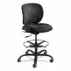 Safco® Vue Heavy-Duty Extended-Height Stool, Supports Up To 350 Lb, 23" To 32.5" Seat Height, Black Fabric