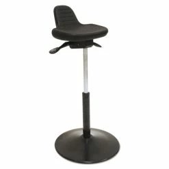 ShopSol™ Pneumatic Sit-Stand Stool, Supports Up To 250 Lb, Black
