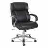 Alera® Alera Maxxis Series Big/Tall Bonded Leather Chair, Supports 450 Lb, 21.26" To 25" Seat Height, Black Seat/Back, Chrome Base