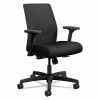 HON® Ignition 2.0 4-Way Stretch Low-Back Mesh Task Chair, Supports Up To 300 Lb, 16.75" To 21.25" Seat Height, Black