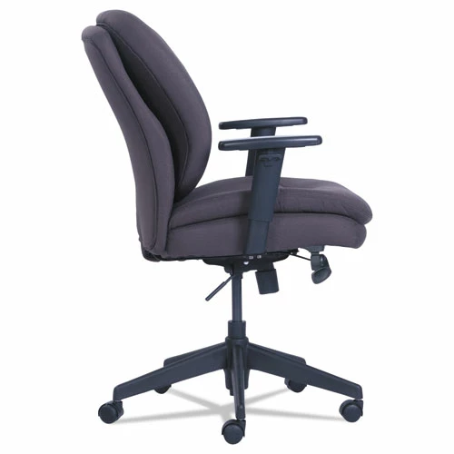 SertaPedic® Cosset Ergonomic Task Chair, Supports Up To 275 Lb, 19.5" To 22.5" Seat Height, Gray Seat/Back, Black Base - Image 5