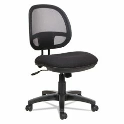 Alera® Alera Interval Series Swivel/Tilt Mesh Chair, Supports Up To 275 Lb, 18.3" To 23.42" Seat Height, Black