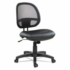 Alera® Alera Interval Series Swivel/Tilt Mesh Chair, Supports Up To 275 Lb, 18.3" To 23.42" Seat Height, Black