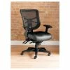 Alera® Alera Elusion Series Mesh Mid-Back Multifunction Chair, Supports Up To 275 Lb, 17.7" To 21.4" Seat Height, Black