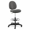 Alera® Alera Interval Series Swivel Task Stool, Supports 275 Lb, 23.93" To 34.53" Seat Height, Graphite Gray Seat/Back, Black Base