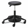 Safco® Lab Stool, Backless, Supports Up To 250 Lb, 19.25" To 24.25" Seat Height, Black