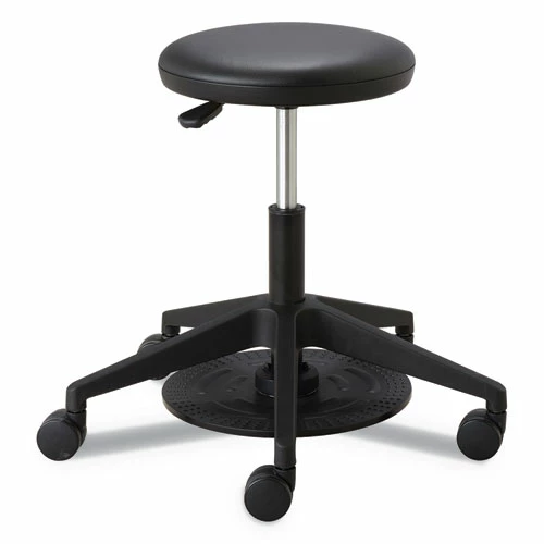 Safco® Lab Stool, Backless, Supports Up To 250 Lb, 19.25" To 24.25" Seat Height, Black