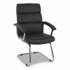 HON® Traction Guest Chair, 20.1" X 27.2" X 39.3", Black Seat, Black Back, Chrome Base
