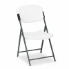 Iceberg Rough N Ready Commercial Folding Chair, Supports Up To 350 Lb, 15.25" Seat Height, Platinum Seat, Platinum Back, Black Base