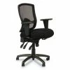 Alera® Alera Etros Series Mesh Mid-Back Petite Multifunction Chair, Supports Up To 275 Lb, 17.16" To 20.86" Seat Height, Black
