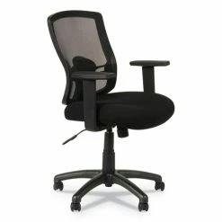 Alera® Alera Etros Series Mesh Mid-Back Chair, Supports Up To 275 Lb, 18.03" To 21.96" Seat Height, Black