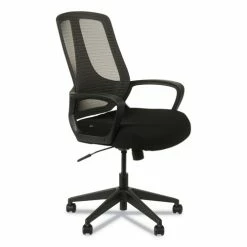 Alera® Alera MB Series Mesh Mid-Back Office Chair, Supports Up To 275 Lb, 18.11" To 21.65" Seat Height, Black