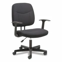 Sadie™ 4-Oh-Two Mid-Back Task Chair With Arms, Supports Up To 250 Lb, 15.94" To 20.67" Seat Height, Black