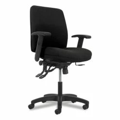 HON® Network Mid-Back Task Chair, Supports Up To 250 Lb, 18.3" To 22.8" Seat Height, Black