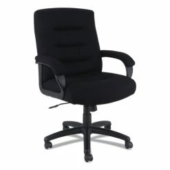 Alera® Alera Kesson Series Mid-Back Office Chair, Supports Up To 300 Lb, 18.03" To 21.77" Seat Height, Black