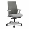HON® Ignition 2.0 4-Way Stretch Mid-Back Mesh Task Chair, Supports Up To 300 Lb, Frost Seat, Charcoal Back, Titanium Base