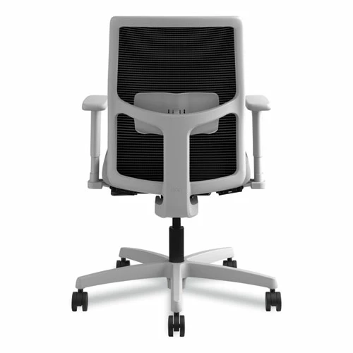 HON® Ignition 2.0 4-Way Stretch Low-Back Mesh Task Chair, Supports Up To 300 Lb, Frost Seat, Charcoal Back, Titanium Base - Image 6