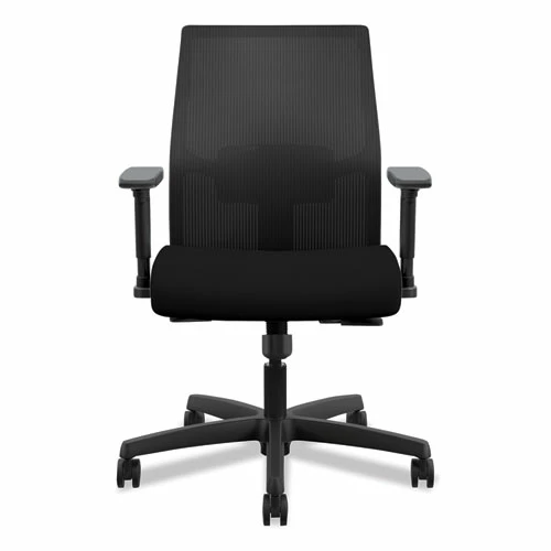 HON® Ignition 2.0 4-Way Stretch Low-Back Mesh Task Chair, Supports Up To 300 Lb, 16.75" To 21.25" Seat Height, Black - Image 2