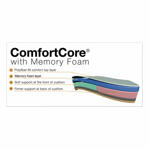 La-Z-Boy® Woodbury Mid-Back Executive Chair, Supports Up To 300 Lb, 18.75" To 21.75" Seat Height, Black Seat/Back, Weathered Gray Base - Image 6