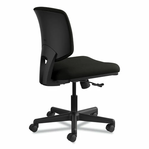 HON® Volt Series Leather Task Chair, Supports Up To 250 Lb, 18" To 22.25" Seat Height, Black - Image 7