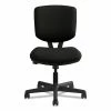HON® Volt Series Leather Task Chair With Synchro-Tilt, Supports Up To 250 Lb, 18" To 22.25" Seat Height, Black