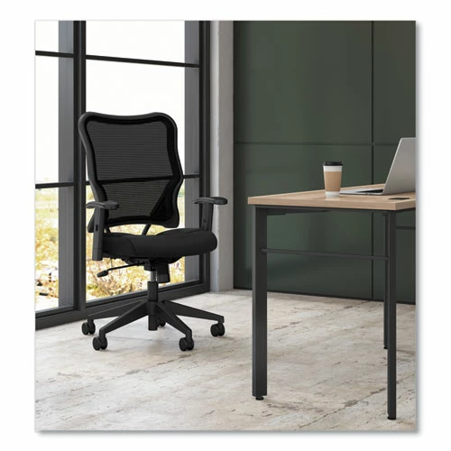 HON® VL702 Mesh High-Back Task Chair, Supports Up To 250 Lb, 18.5" To 23.5" Seat Height, Black - Image 3