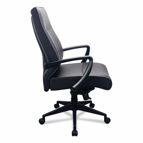 Tempur-Pedic® By Raynor 300 Leather High-Back Chair, Supports Up To 250 Lb, 19.57" To 22.56" Seat Height, Black - Image 3
